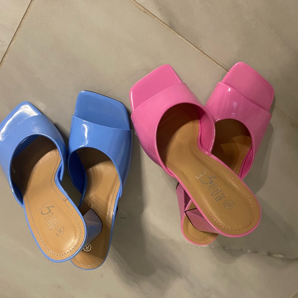 Pink & Blue shoes perfect for a gender reveal!
